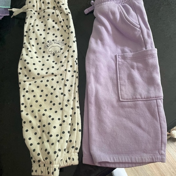 Epic Threads and Old Navy Purple and White Sweatpants Joggers Size 2T - Picture 1 of 3